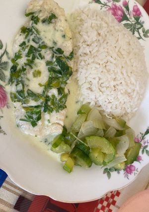 Una foto de Filete de Tilapia en crema de leche
