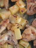 Asas de Frango com Batatas