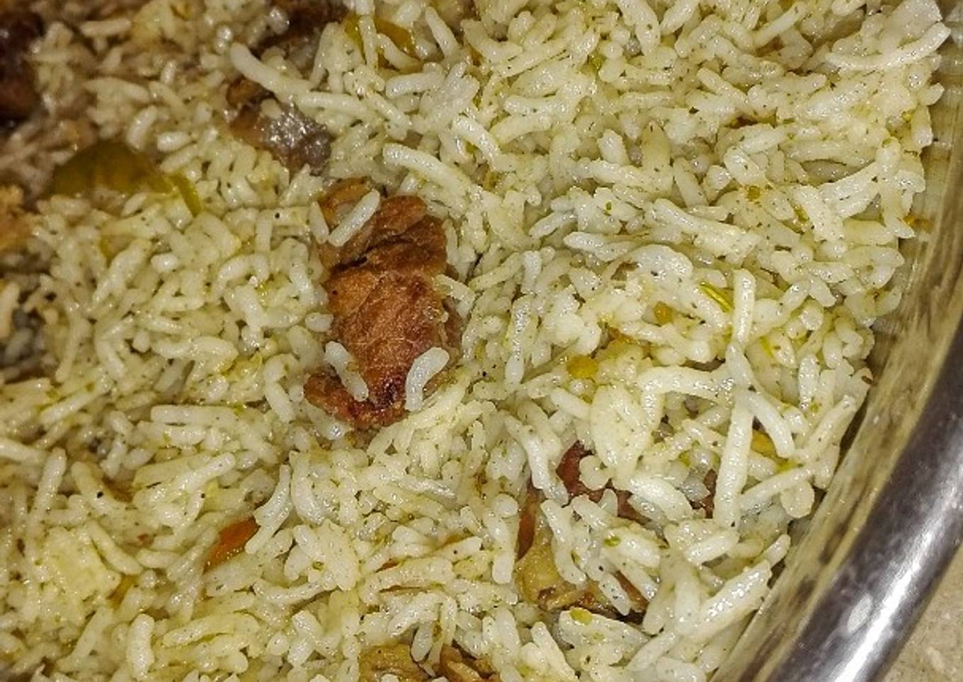 Green Beef Pulao...ð