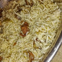 Green Beef Pulao...💕 A picture of Green Beef Pulao...💕.