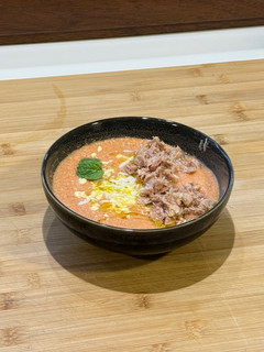 Una foto de Salmorejo light gluten free