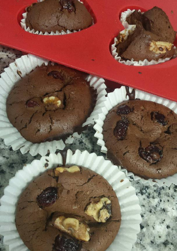 Una foto de Magdalenas de chocolate y miel bajas en colesterol