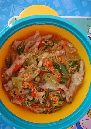 Foto resep Ceker kuah pedas