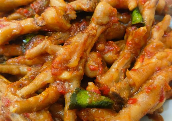 Resep Ceker Pedas Manis Resep Ceker Pedas Manis