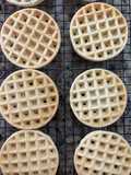 Waffle caseiro sem gluten e sem lactose (igual o do mercado)