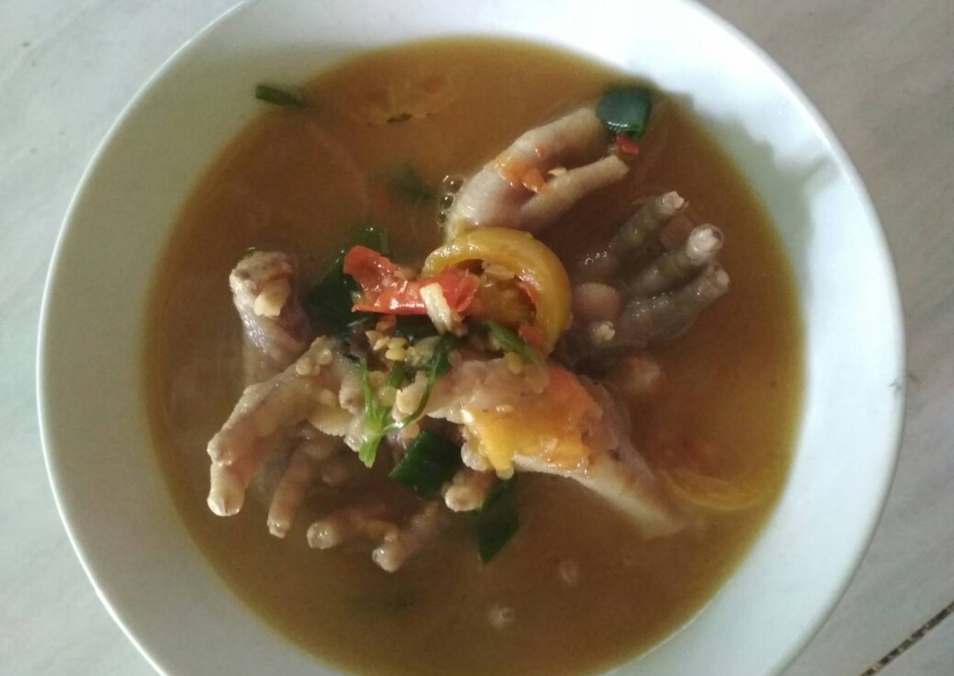 Ceker pedas manis