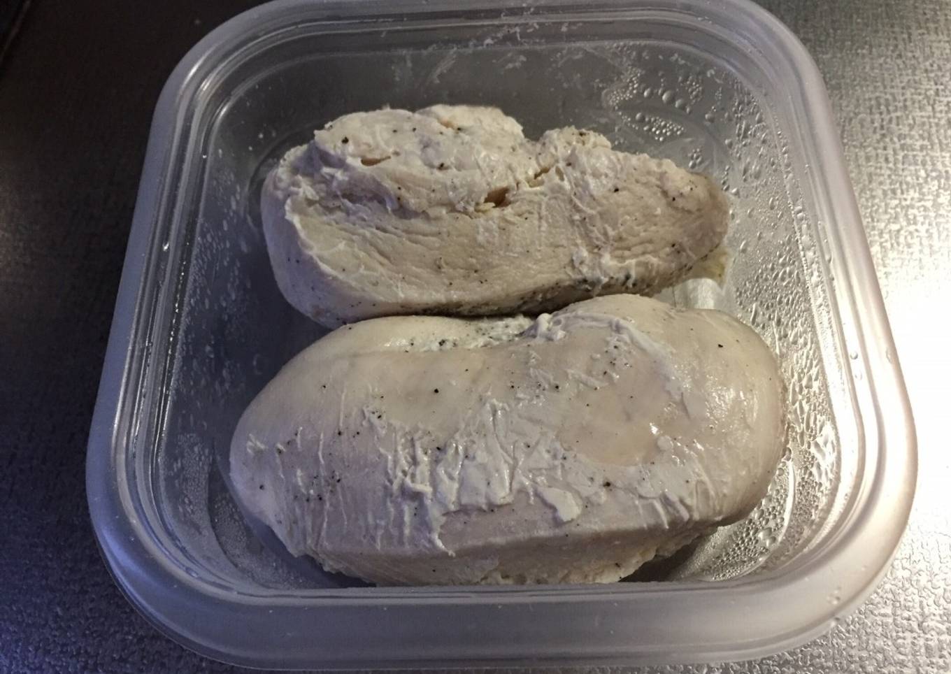 Steamed chicken breast