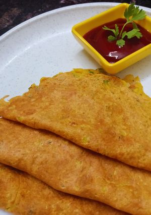 A picture of Oats dosa.