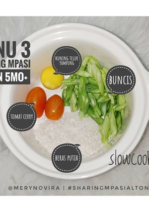 Foto resep Menu 3bintang mpasi 5mo+ slowcooker