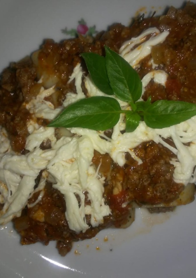 Una foto de Canelones rellenos de carne de ternera