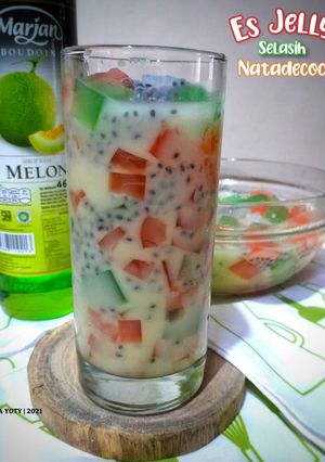 Foto resep Es Jelly Selasih Natadecoco