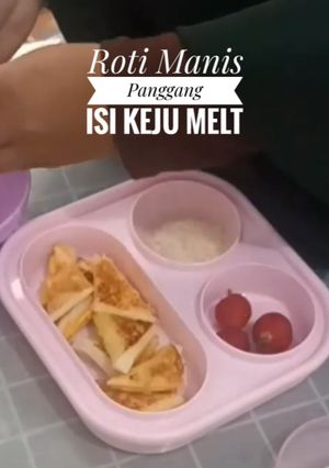 Foto resep Roti Manis Panggang Isi Keju Melt