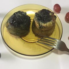 A picture of Blueberry grape mug muffins.
