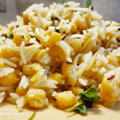 A picture of Chana Dal Pulao.
