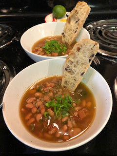 A picture of Double Drunk Borracho Beans (Instant Pot).