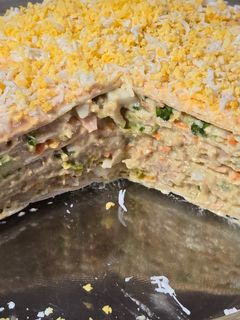 Una foto de Pastel de verano con tortillas de trigo