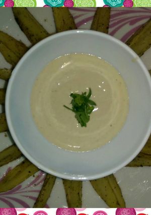 صورة لوصفة 😋بطاطس مشويه مع سلطه الطحينه😋