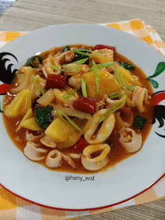 Foto resep Cumi Nanas Asam Manis