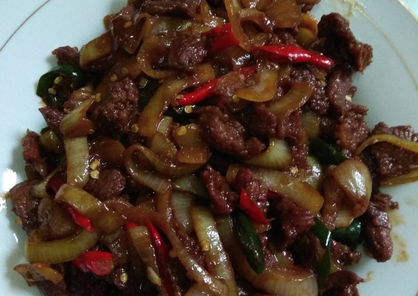 Beef  teriyaki praktis dan enak