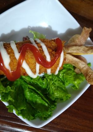 Foto resep Sosis kentang bentuk cumi #bekal anak