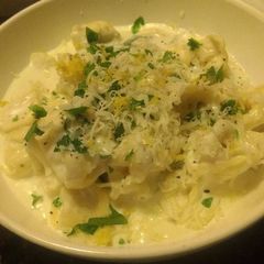 A picture of Scain's Veggie Alfredo.