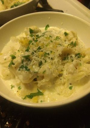 A picture of Scain's Veggie Alfredo.