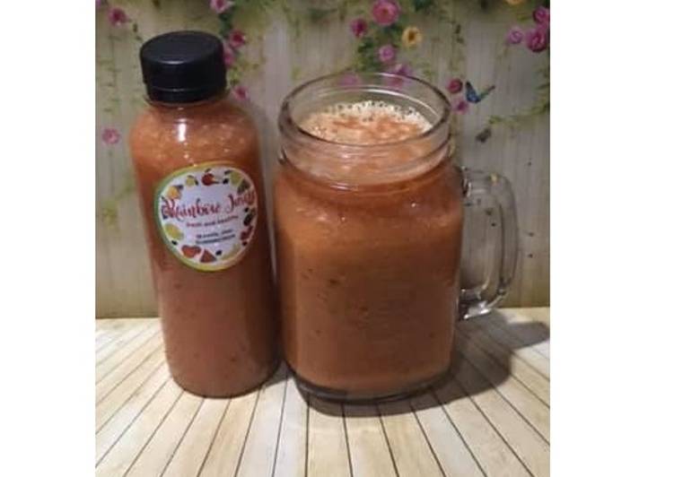 Langkah Mudah untuk Menyiapkan Diet Juice Papaya Mango Kiwi Blackberry Anti Gagal