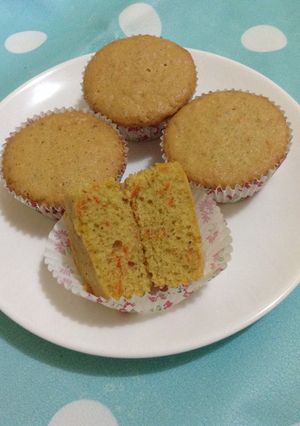 صورة لوصفة كاب كيك الجزر🍰