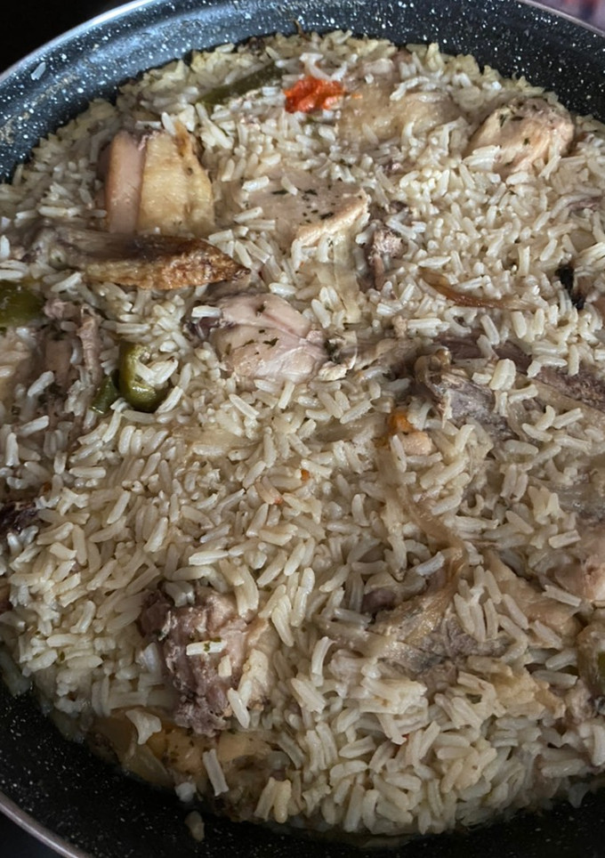 Una foto de Cocina de aprovechamiento- pollo al horno —> arroz con pollo
