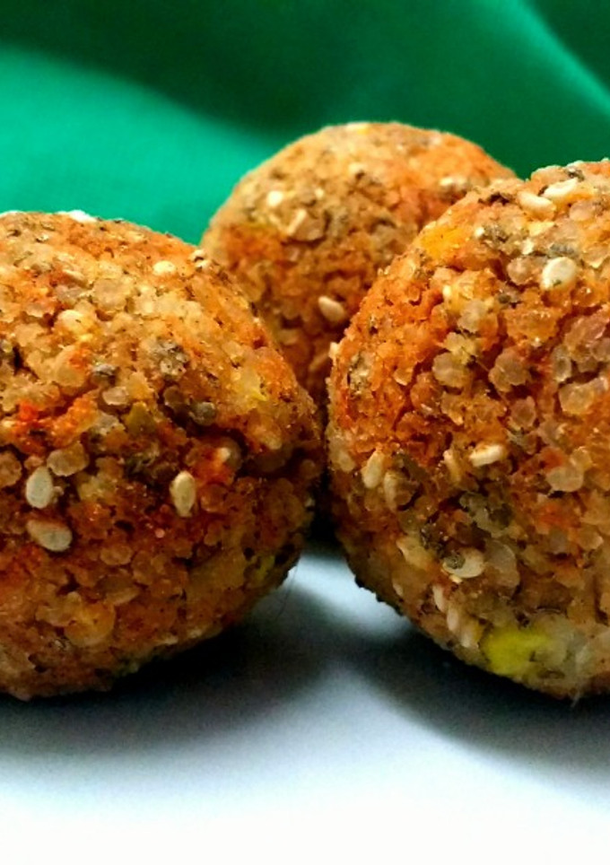 Una foto de Albóndigas de arroz sin gluten y veganas