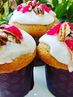 Una foto de Pan dulce navideño esponjoso y húmedo