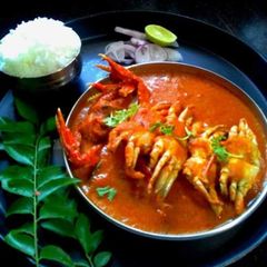 A picture of Spicy tange village style crab curry.