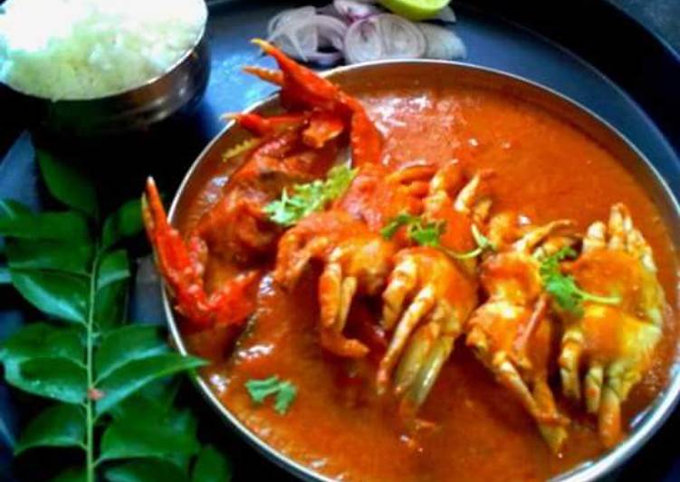 Delicious Spicy tange village style crab curry