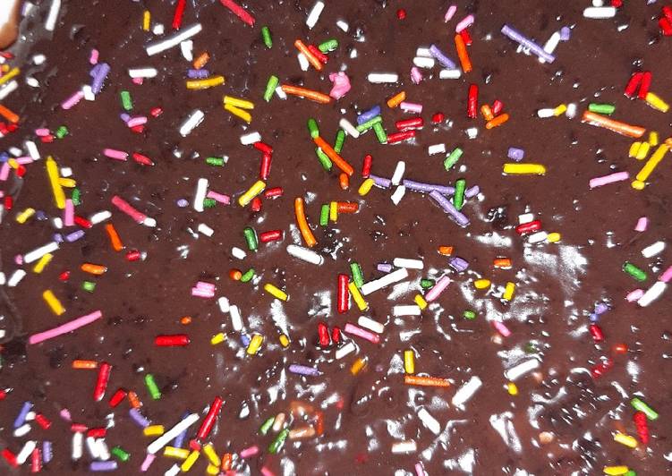 mini chocolate glaze cake in microwave recipe main photo