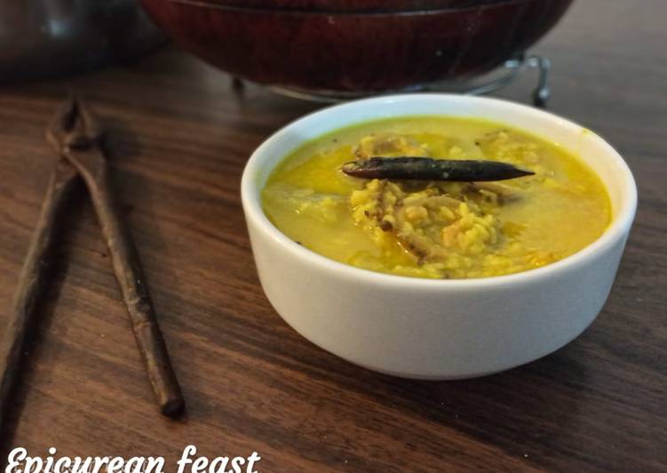 Recipe of Homemade Moong dal with bottle gourd and bitter gourd