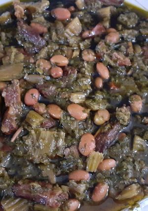 عکسی از دستور خورشت کرفس با گوشت و لوبیاچیتی