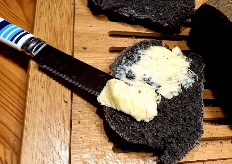 SÜCHTIG MACHEN! geheime Rezepte macht Brot mit Sepia-Tinte &amp; Cranberries