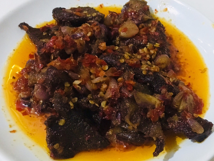 Yuk intip, Bagaimana cara memasak Dendeng Balado Minang (Versi garing dan empuk, versi lado kasar dan males nguleg) dijamin nikmat