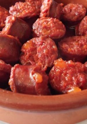 Una foto de Chorizo a la naranja