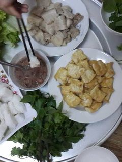 Hình của món Bún đậu mắm tôm.