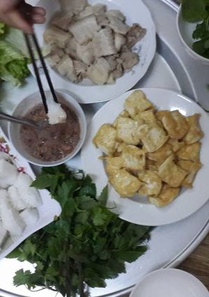 Hình của món Bún đậu mắm tôm.