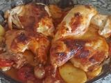 صينية بطاطا بالدجاج