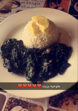 صورة لوصفة ملوخيه ورق بزيت ❤️❤️❤️