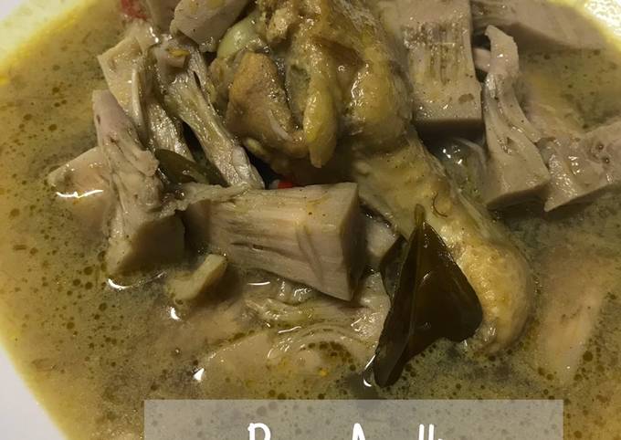 Yuk intip, Cara termudah memasak Gulai ayam nangka muda  sesuai selera