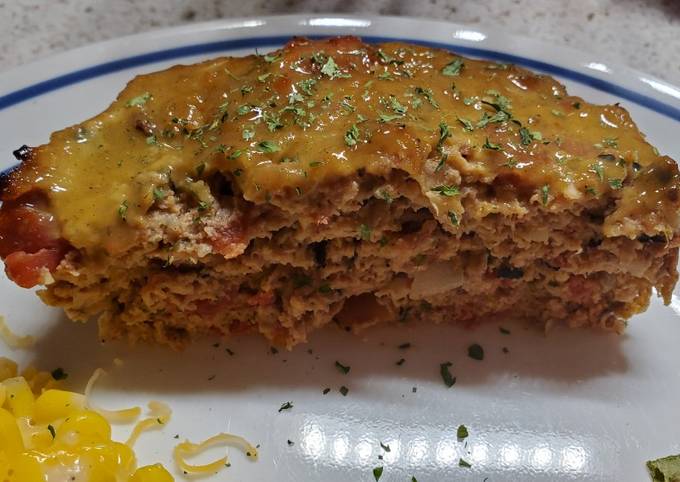 My Turkey Meatloaf with Mustard Glaze