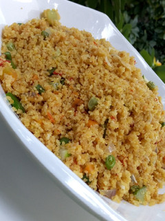 A picture of Butter Jollof Couscous.