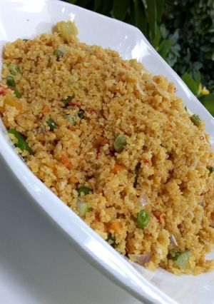A picture of Butter Jollof Couscous.