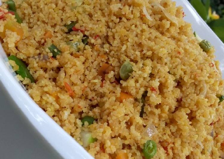 Steps to Make Ultimate Butter Jollof Couscous