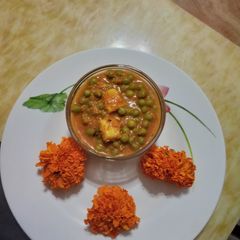 A picture of Matar - Paneer.