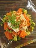 Graved Lachs mit Avocado und Gurke
